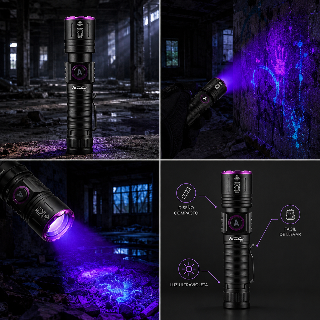 Linterna de luz UV